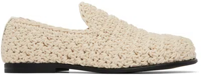 Jw Anderson Crochet Mocassin Loafers In Neutrals