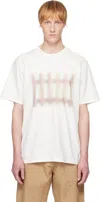 Jw Anderson Fence Printed T-shirt In Ivory 006