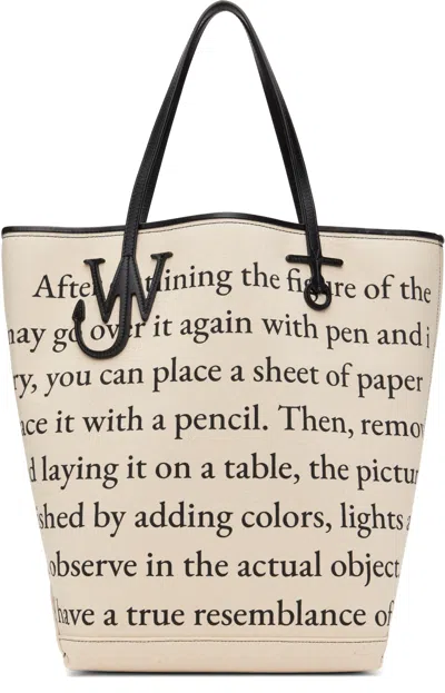 JW ANDERSON OFF-WHITE TALL ANCHOR TOTE