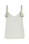 Jw Anderson Off White Tassel Strap Camisole In White