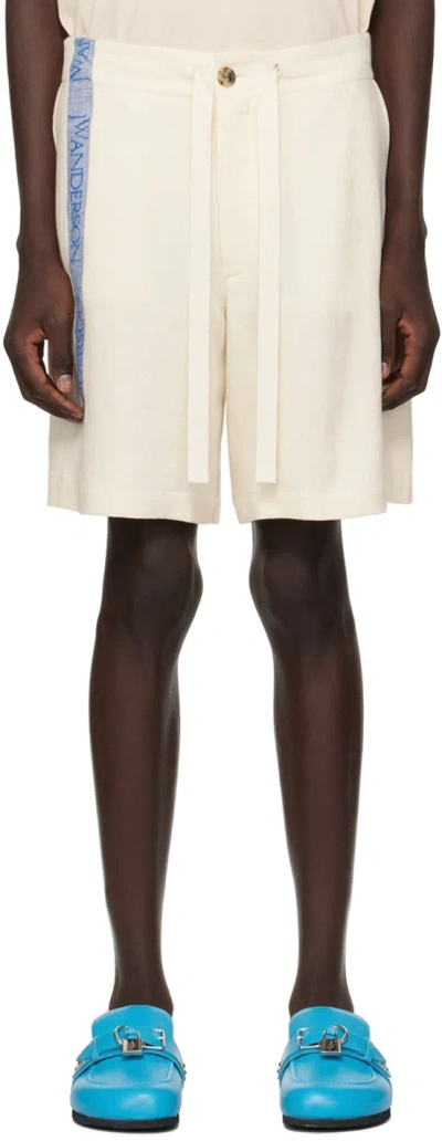 Jw Anderson Off-white Wide-leg Shorts In 2 Off White