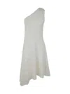 Jw Anderson Women's One Shoulder Buckle Dress In White