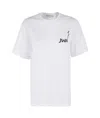 Jw Anderson Oversized Organic Cotton T-shirt In White
