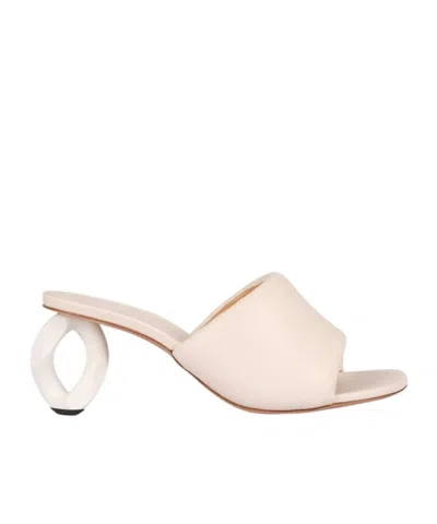 Jw Anderson Open-toe High-heeled Sandals In White