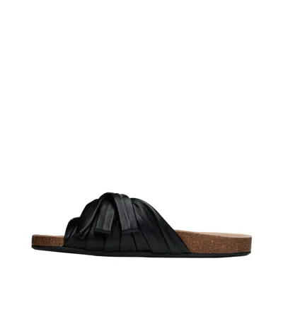 Jw Anderson Open-toe Slippers In Black
