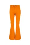 Jw Anderson Bootcut Leather Trousers In Orange