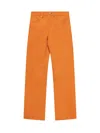 Jw Anderson Orange Leather Pant In Orange