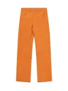 Jw Anderson Orange Leather Pant In Orange