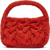 Jw Anderson Small Cable Knit Bag In 429 Orange