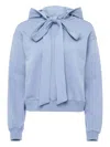 Jw Anderson Organic Cotton Hoodie In Blue