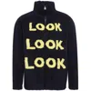 Jw Anderson Look Look Look Zip Front Jacket In Blue
