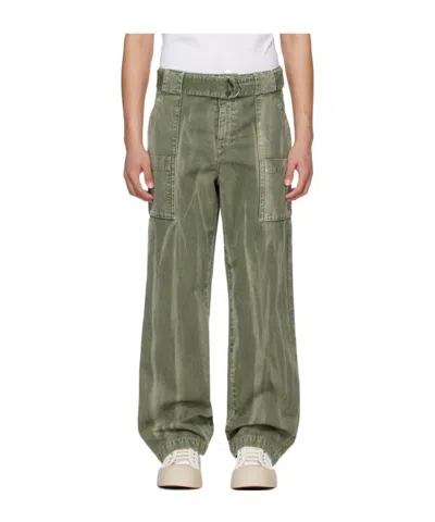 Jw Anderson Overalls Casual Trousers In Green