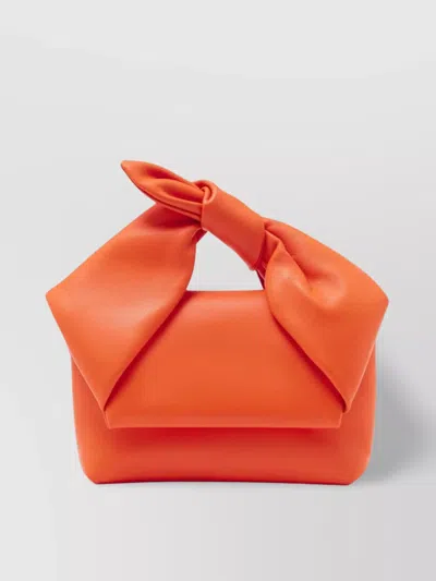 Jw Anderson Oversize Bow Knot Shoulder Bag In Orange