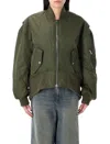 Jw Anderson Oversized Bomber Jacket In Green