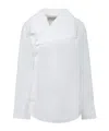 Jw Anderson J.w.anderson Women Asymmetric Shirt In White