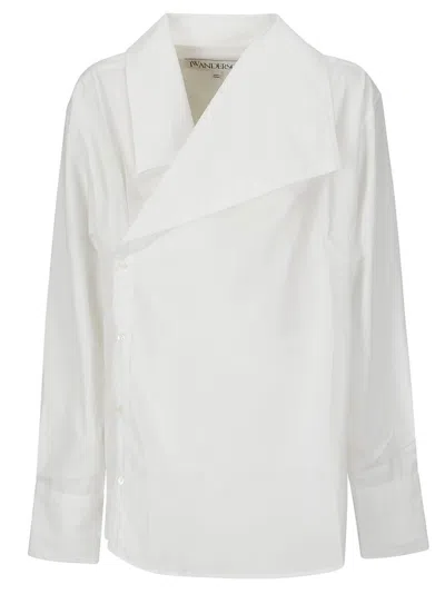 Jw Anderson J.w.anderson Women Asymmetric Shirt In White