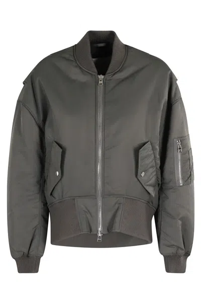 JW ANDERSON OVERSIZED CURVED HEM BOMBER JACKET