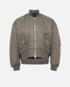 Jw Anderson Oversized Curved Hem Bomber Jacket In Gray