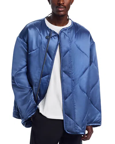 Jw Anderson Oversized Quilted Jacket In Indigo