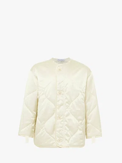 Jw Anderson Oversized Quilted Jacket In White