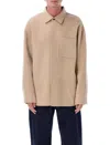 Jw Anderson J. W. Anderson Relaxed Fit Jacket With Classic Collar In Pink