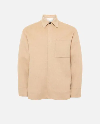 Jw Anderson Oversized Shirt Jacket In Neutral