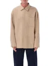 Jw Anderson J. W. Anderson Relaxed Fit Jacket With Classic Collar In Neutral