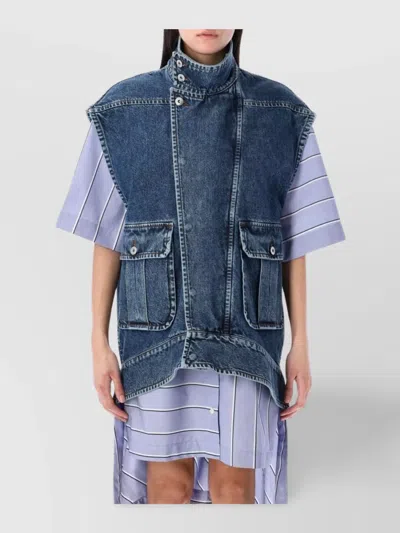JW ANDERSON OVERSIZED SLEEVELESS DENIM DRESS