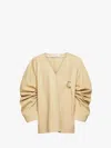 Jw Anderson Oversized Cotton Shirt In Neutrals