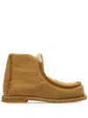 Jw Anderson Man Ankle Boots Camel Size 9 Calfskin In Brown