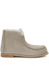 Jw Anderson Padded Ankle Boots In Grau