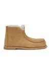 Jw Anderson Suede Ankle Boots In Neutrals
