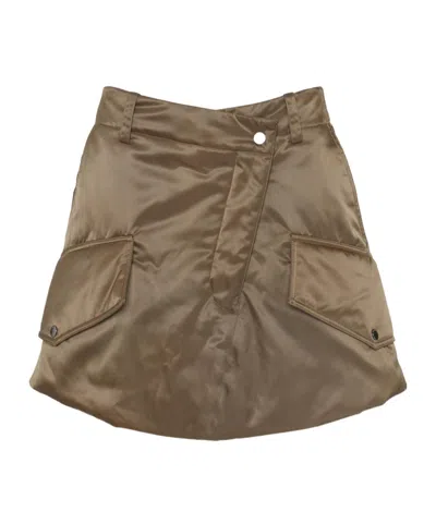 Jw Anderson Padded Cargo Miniskirt In Brown