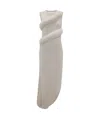 Jw Anderson Padded Knitted Maxi Dress In Gray