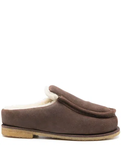 Jw Anderson J.w. Anderson Padded Slippers In Brown