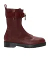 Jw Anderson Padlock Details And Ankle Boots In Red