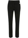 Jw Anderson Padlock-embellished Slim-leg Trousers In Black