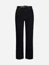 Jw Anderson Padlock Strap Slim-fit Jeans In Black