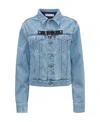 Jw Anderson J.w.anderson 'padlock Strap Trucker' Jacket In Blue