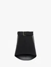 Jw Anderson Denim Belted Mini Skirt In Grey