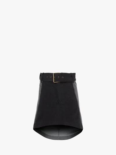 JW ANDERSON PANELED MINI DENIM SKIRT