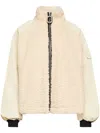 Jw Anderson Colour Block Fleece Track Top In Neutrals