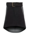 Jw Anderson Denim Belted Mini Skirt In Black