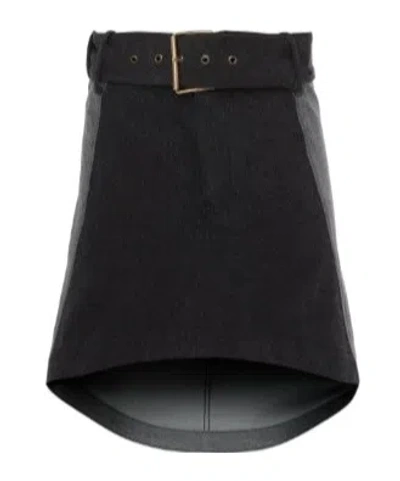 JW ANDERSON PANELLED MINI DENIM SKIRT
