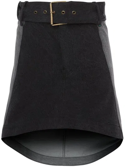 JW ANDERSON PANELLED MINI DENIM SKIRT