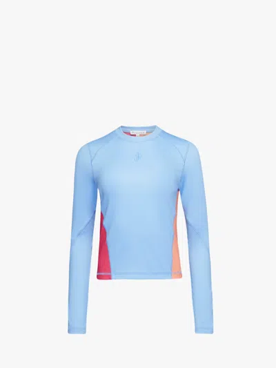 Jw Anderson Colourblock T-shirt In Blue