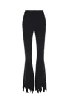 Jw Anderson J. W.anderson Stretchy High Waist Pants With Laser-cut In 999