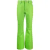 Jw Anderson Leather Bootcut-leg Trousers In Green