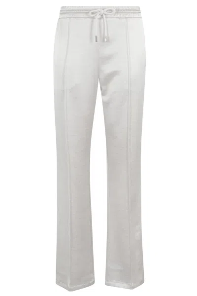Jw Anderson Pants In Silver Triacetate In White