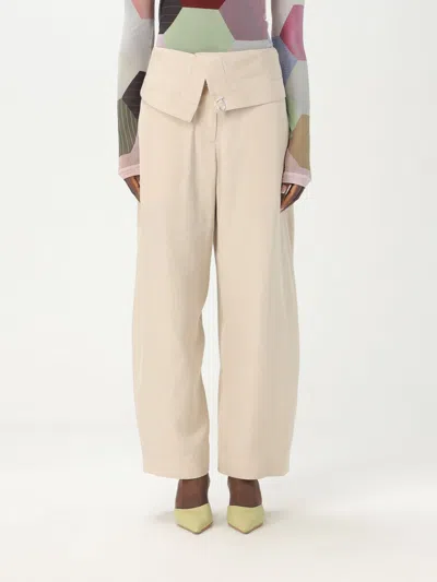JW ANDERSON PANTS JW ANDERSON WOMAN COLOR BEIGE,427154022